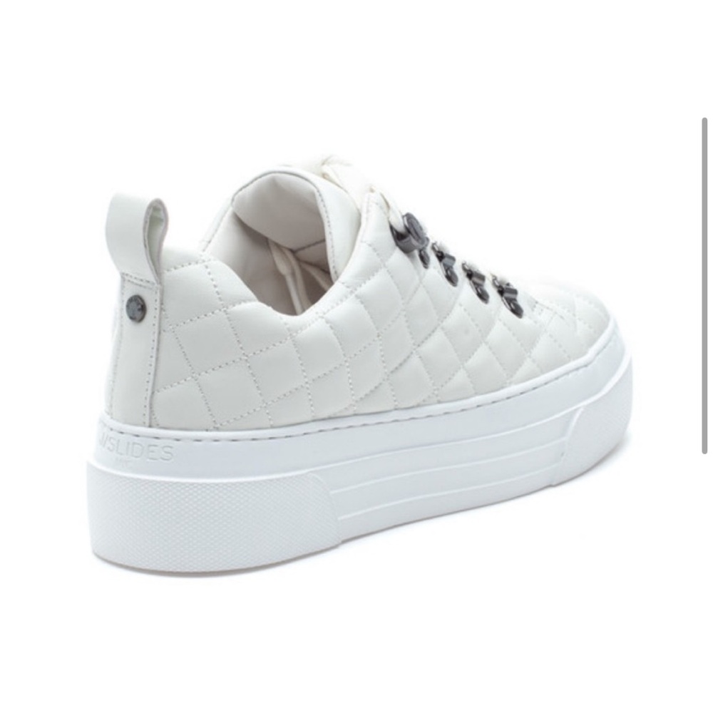 NWT J/SLIDES AIMEE White Leather Sneaker - Picture 3 of 15